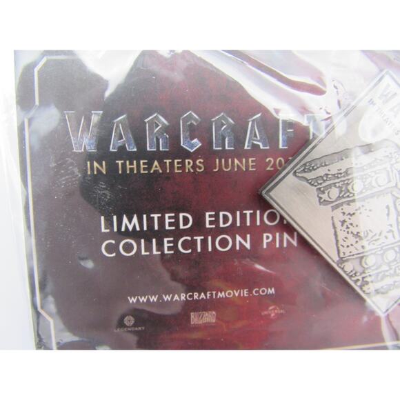 NEW Sealed Warcraft Movie Collection Pin Doomhammer Horde Limited Edition 2015 - Picture 3 of 12
